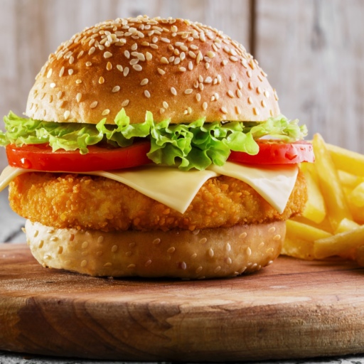 Breaded Chicken Burger